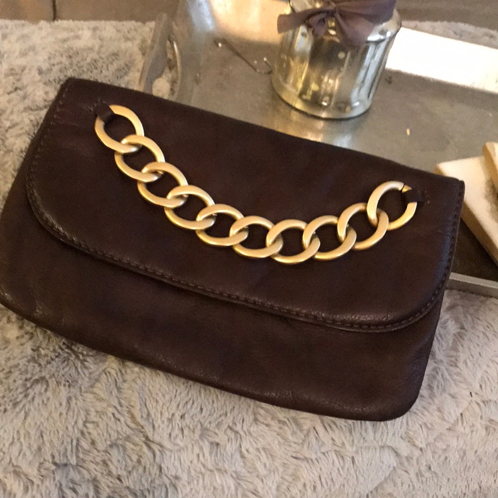 Linea Pelle Leather Clutch